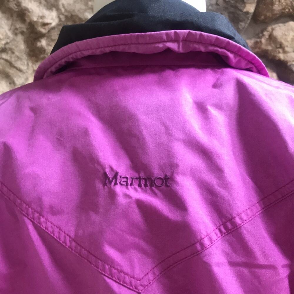 Vintage Marmot Full Zip Gore-Tex Winter Jacket Pink Women's Size L Large - Picture 7 of 11